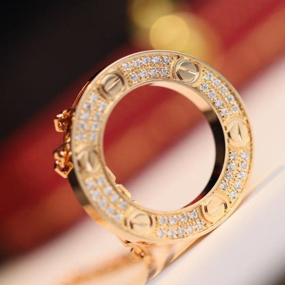 [Royal&Vicky]LOVE NECKLACE ADJUSTABLE ROSE GOLD