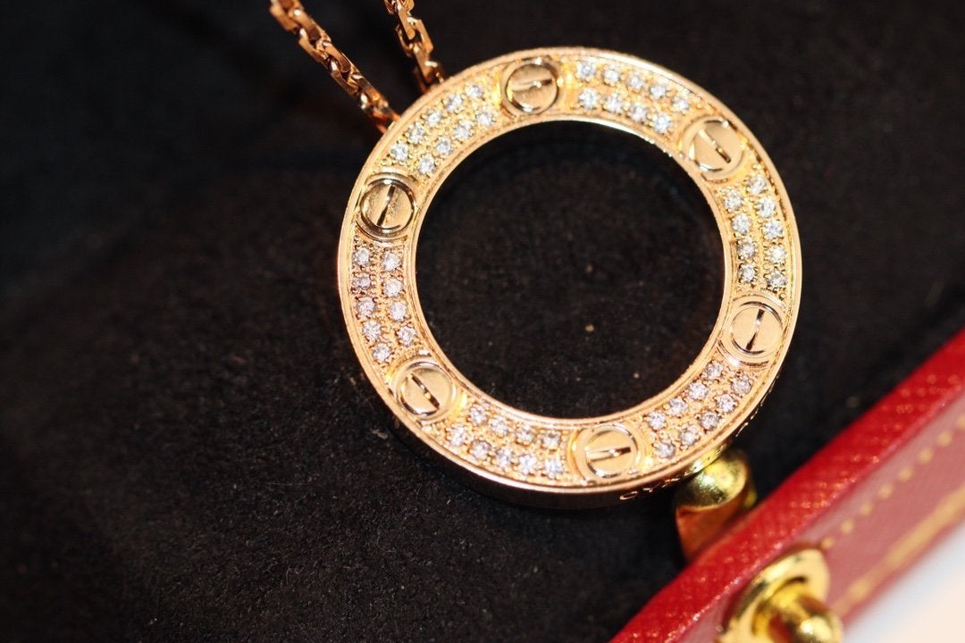 [Royal&Vicky]LOVE NECKLACE ADJUSTABLE ROSE GOLD