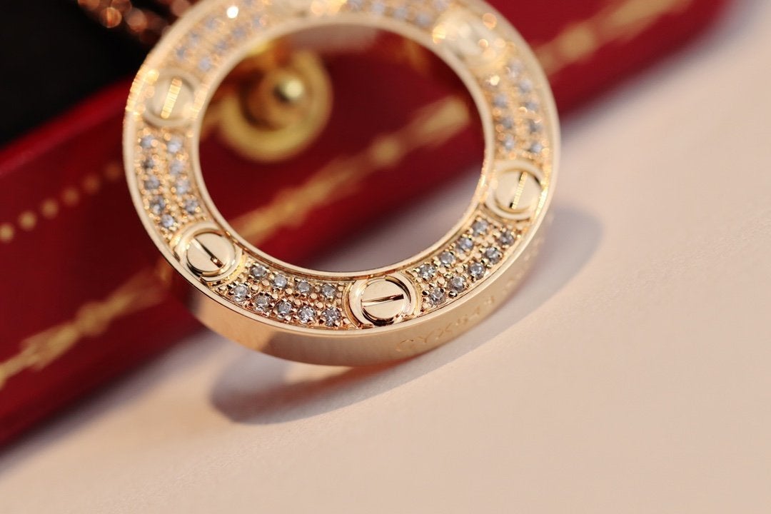 [Royal&Vicky]LOVE NECKLACE ADJUSTABLE ROSE GOLD
