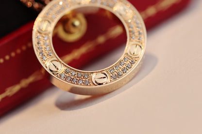 [Royal&Vicky]LOVE NECKLACE ADJUSTABLE ROSE GOLD
