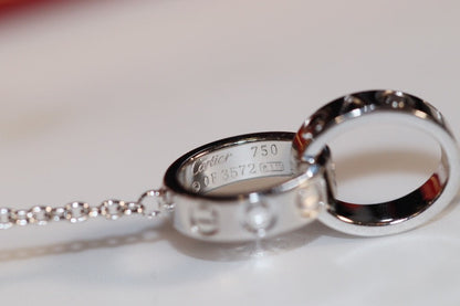 [Royal&Vicky]LOVE NECKLACE PINK GOLD AND SILVER