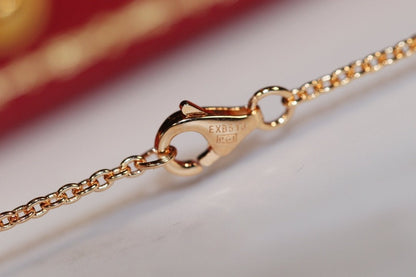 [Royal&Vicky]LOVE NECKLACE PINK GOLD AND SILVER