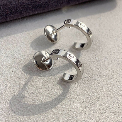 [Royal&Vicky]LOVE EARRINGS 2.65MM SILVER