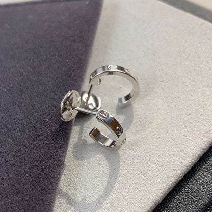 [Royal&Vicky]LOVE EARRINGS 2.65MM SILVER