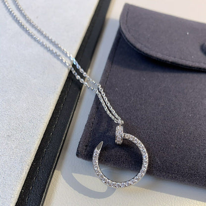 [Royal&Vicky]JUSTE NECKLACE SILVER DIAMONDS