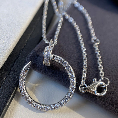 [Royal&Vicky]JUSTE NECKLACE SILVER DIAMONDS