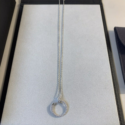 [Royal&Vicky]JUSTE NECKLACE SILVER DIAMONDS