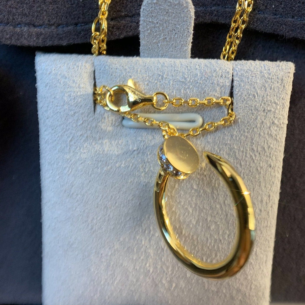 [Royal&Vicky]JUSTE NECKLACE GOLD DIAMONDS