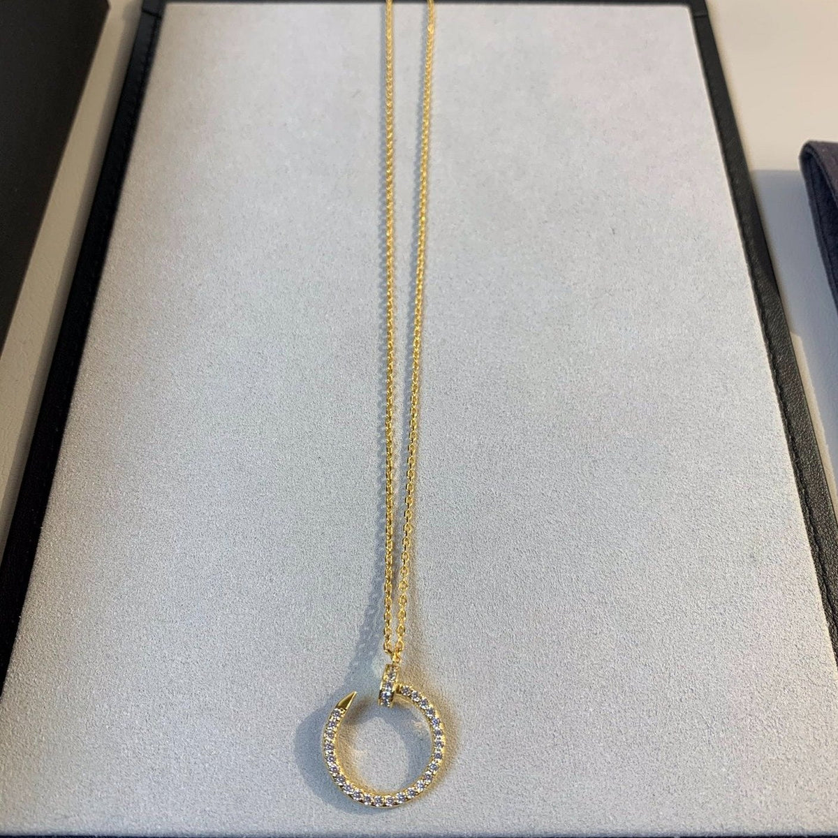 [Royal&Vicky]JUSTE NECKLACE GOLD DIAMONDS