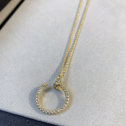 [Royal&Vicky]JUSTE NECKLACE GOLD DIAMONDS