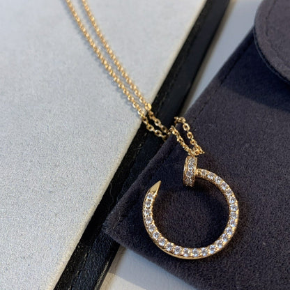 [Royal&Vicky]JUSTE NECKLACE PINK GOLD DIAMONDS