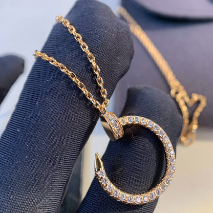 [Royal&Vicky]JUSTE NECKLACE PINK GOLD DIAMONDS
