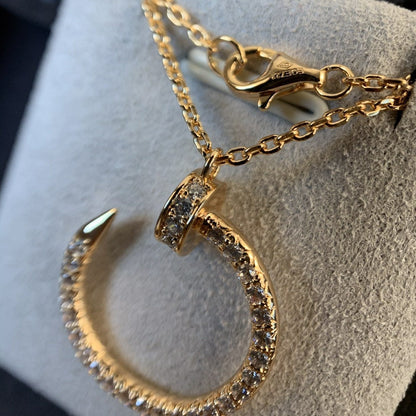 [Royal&Vicky]JUSTE NECKLACE PINK GOLD DIAMONDS
