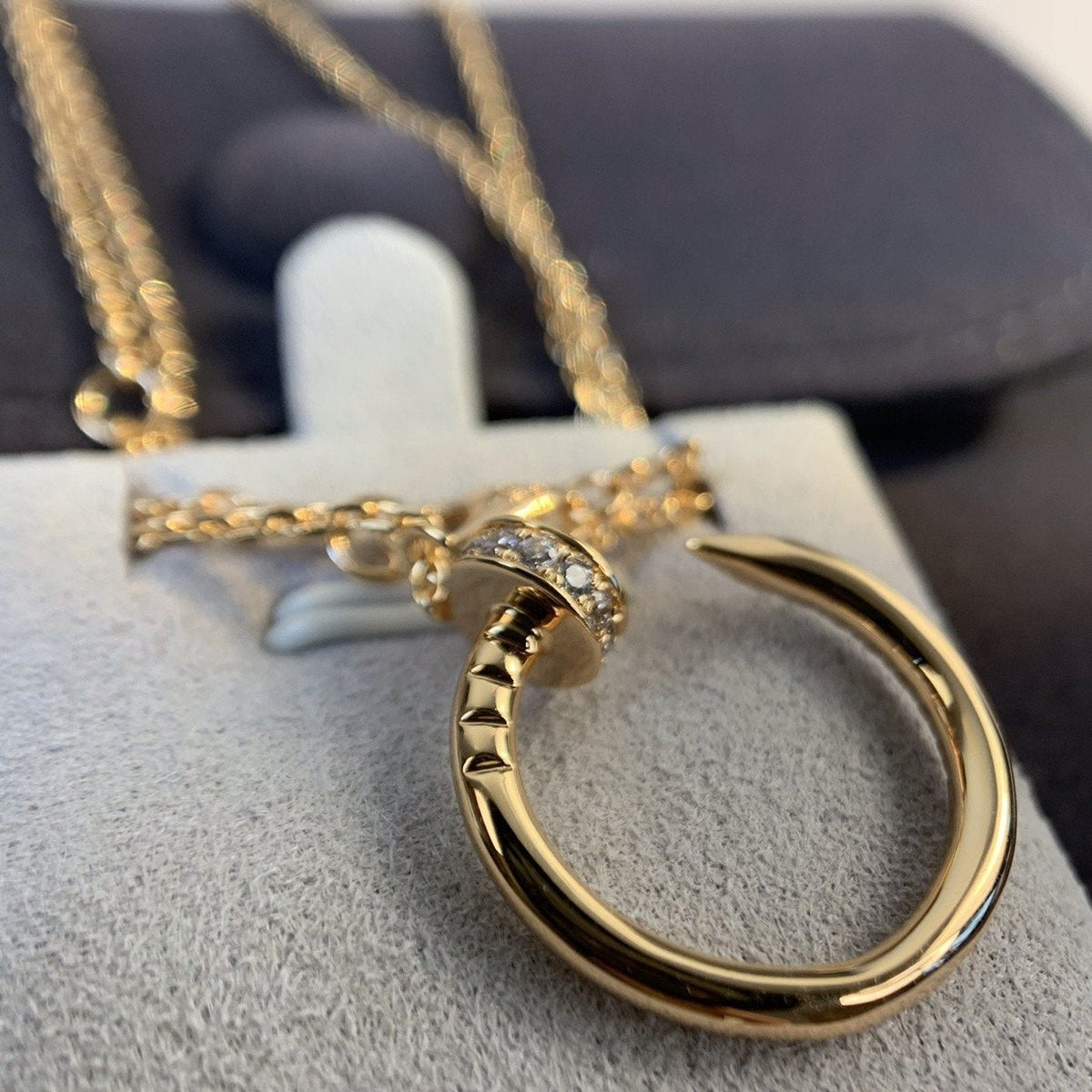 [Royal&Vicky]JUSTE NECKLACE PINK GOLD DIAMONDS