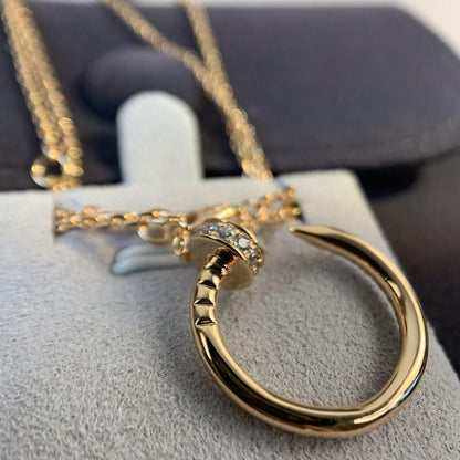[Royal&Vicky]JUSTE NECKLACE PINK GOLD DIAMONDS
