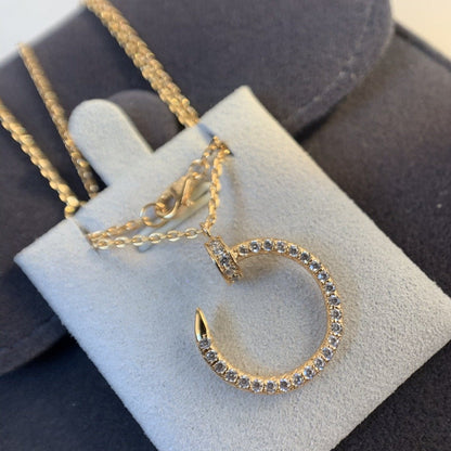 [Royal&Vicky]JUSTE NECKLACE PINK GOLD DIAMONDS