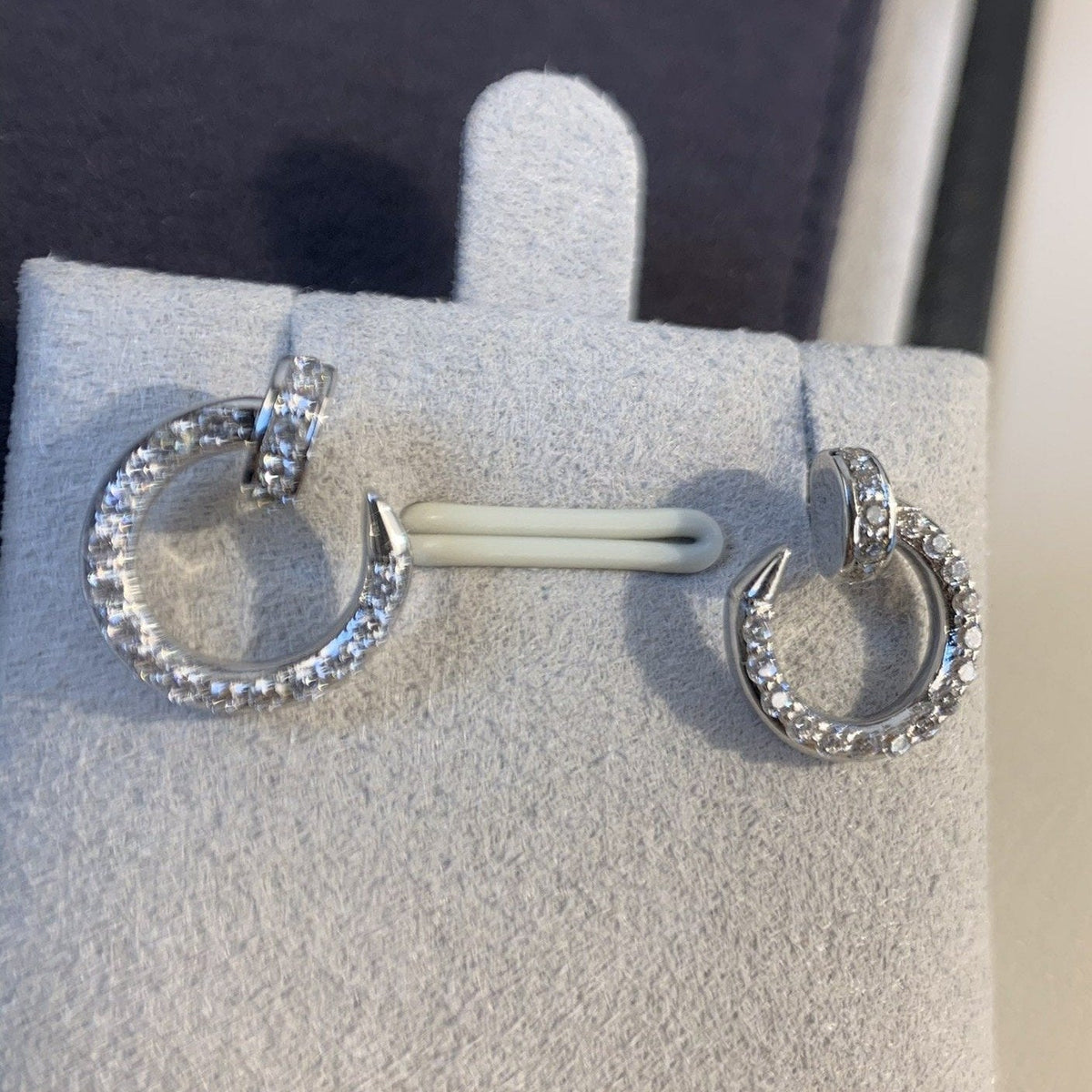 [Royal&Vicky]JUSTE EARRINGS SILVER DIAMONDS