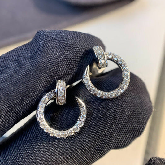 [Royal&Vicky]JUSTE EARRINGS SILVER DIAMONDS