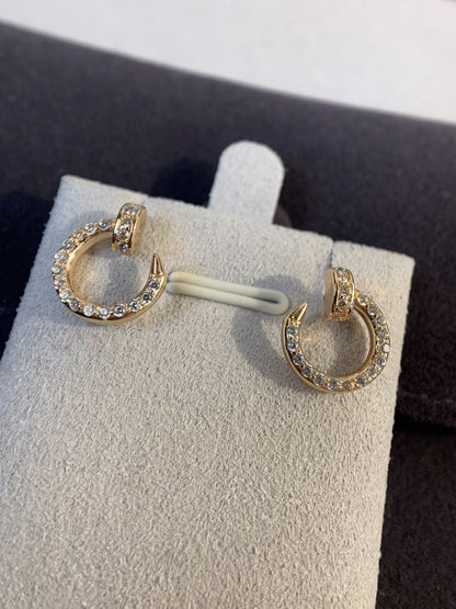 [Royal&Vicky]JUSTE EARRINGS GOLD DIAMONDS