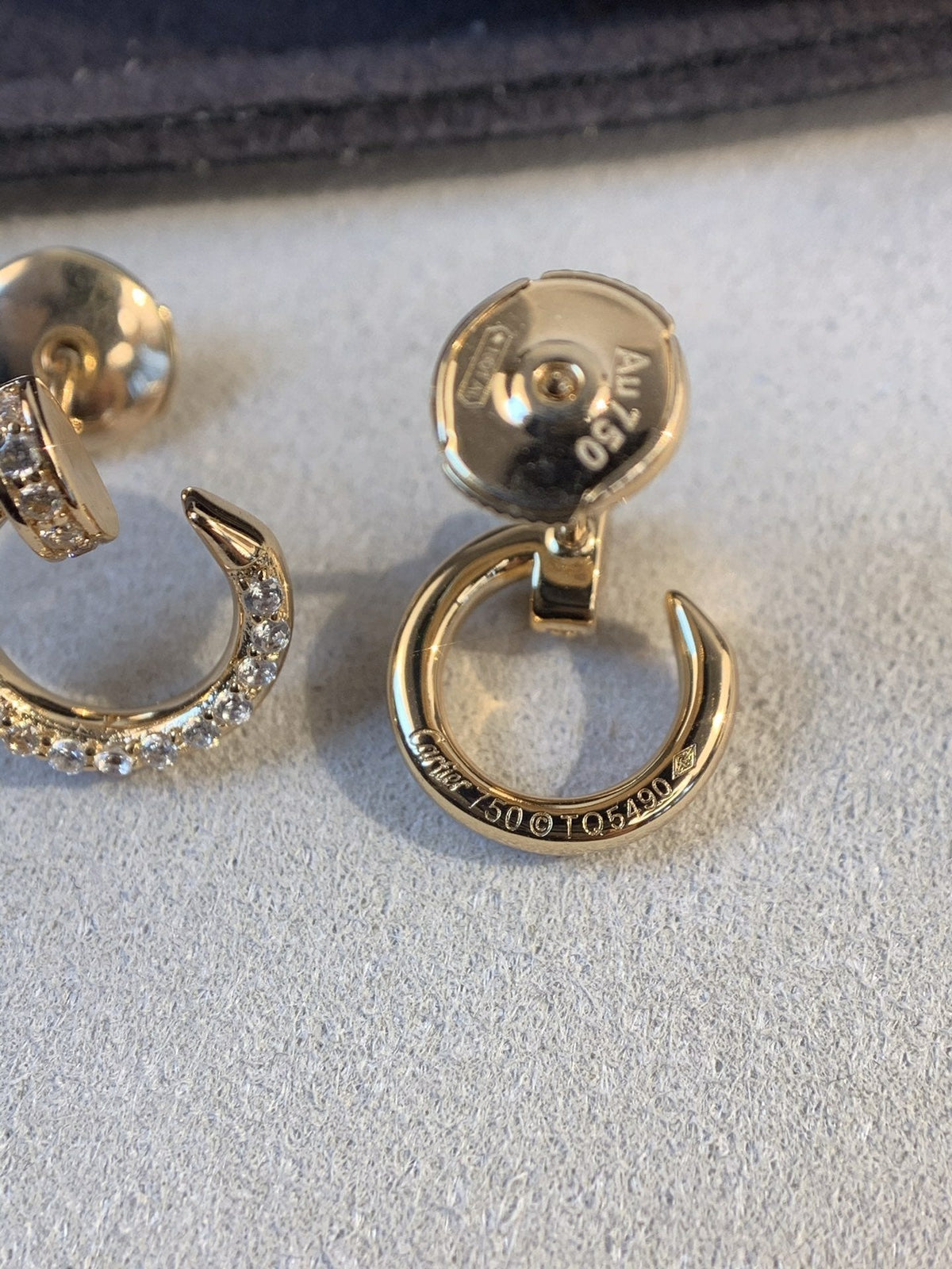 [Royal&Vicky]JUSTE EARRINGS GOLD DIAMONDS