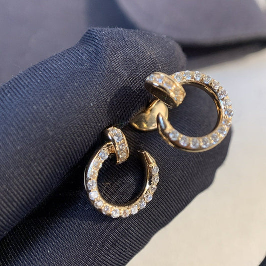 [Royal&Vicky]JUSTE EARRINGS GOLD DIAMONDS