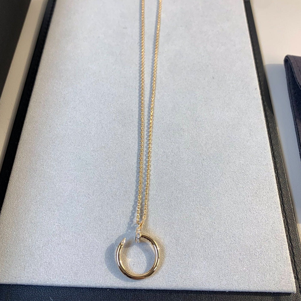 [Royal&Vicky]JUSTE NECKLACE PINK GOLD