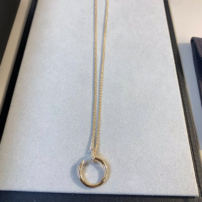 [Royal&Vicky]JUSTE NECKLACE PINK GOLD