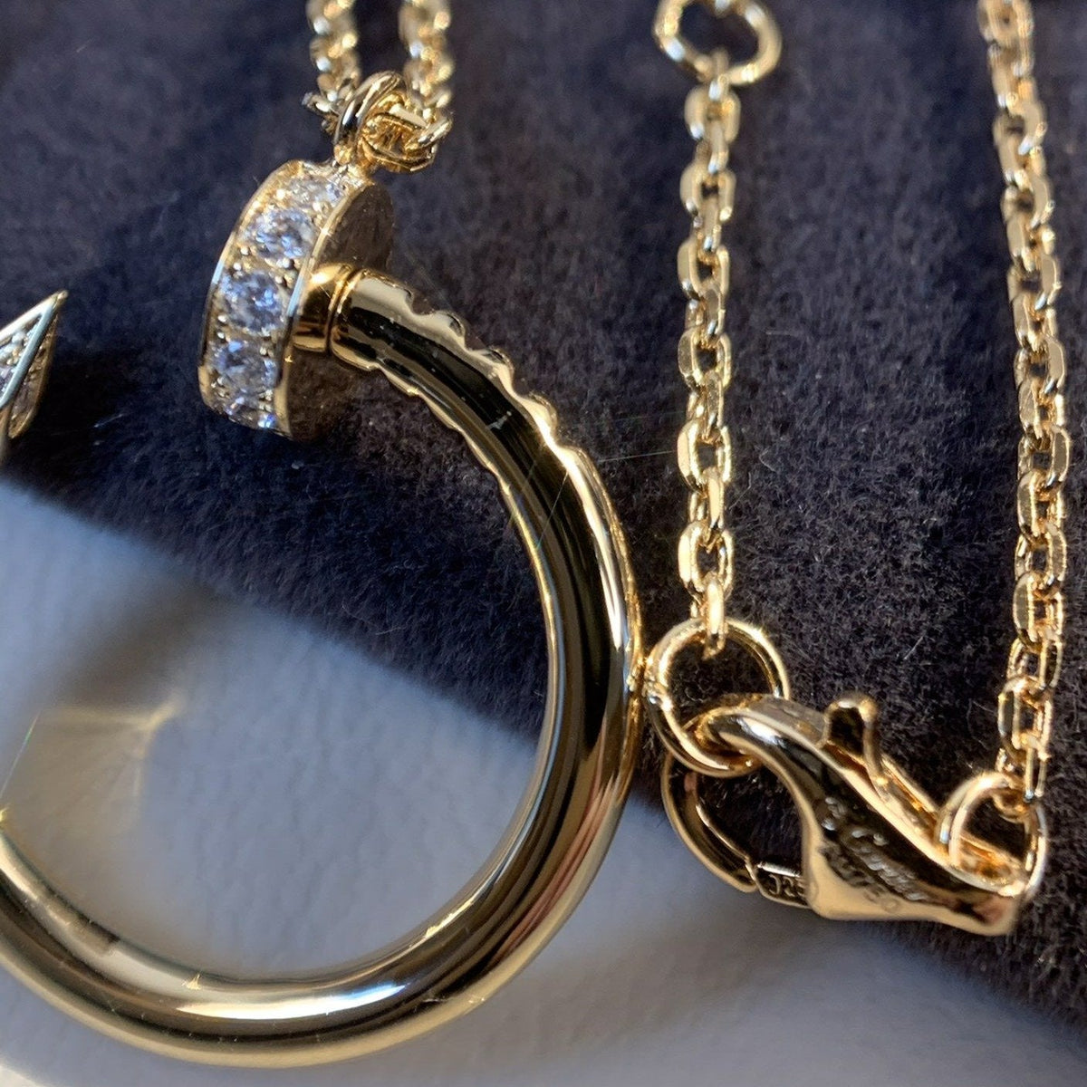 [Royal&Vicky]JUSTE NECKLACE PINK GOLD