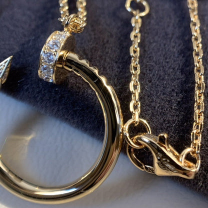 [Royal&Vicky]JUSTE NECKLACE PINK GOLD