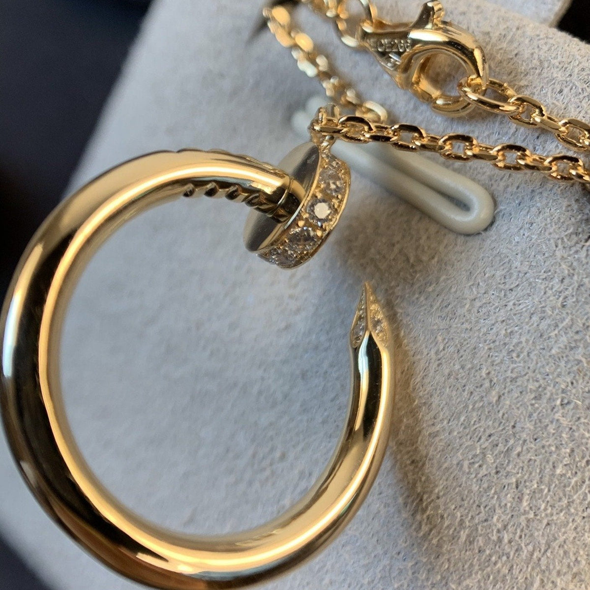 [Royal&Vicky]JUSTE NECKLACE PINK GOLD