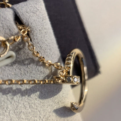 [Royal&Vicky]JUSTE NECKLACE PINK GOLD