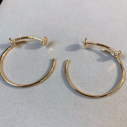 [Royal&Vicky]JUSTE EARRINGS GOLD DIAMONDS 1.8MM