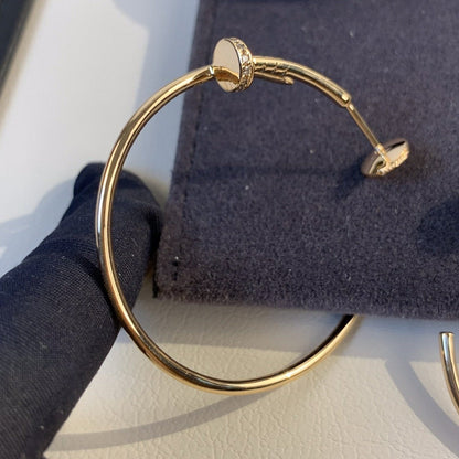 [Royal&Vicky]JUSTE EARRINGS GOLD DIAMONDS 1.8MM