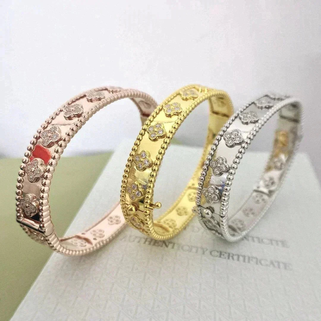 [Royal&Vicky]CLOVER BRACELET 8MM DIAMONDS