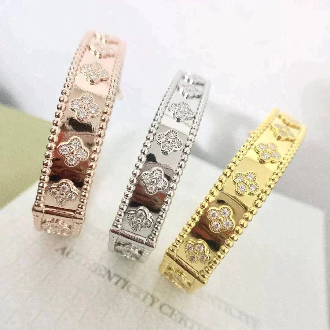 [Royal&Vicky]CLOVER BRACELET 8MM DIAMONDS
