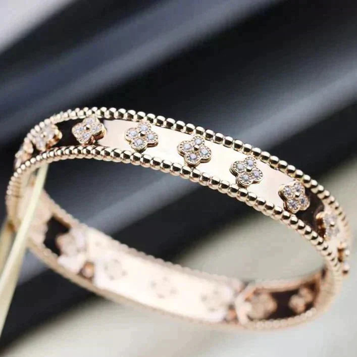 [Royal&Vicky]CLOVER BRACELET 8MM DIAMONDS