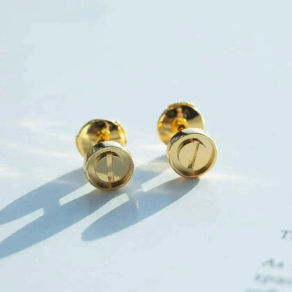 [Royal&Vicky]LOVE EARRINGS GOLD 10MM