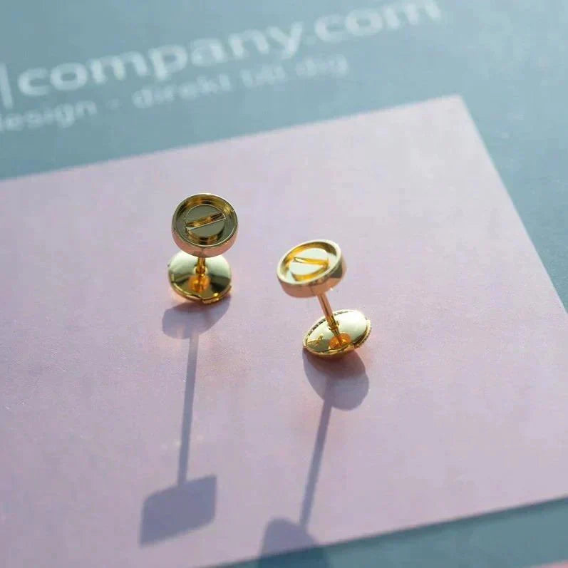[Royal&Vicky]LOVE EARRINGS GOLD 10MM