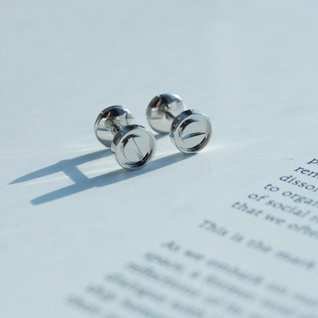 [Royal&Vicky]LOVE EARRINGS SILVER 10MM
