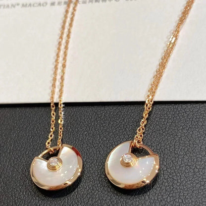 [Royal&Vicky]AMULETTE ROSE GOLD MOP NECKLACE
