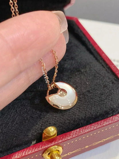 [Royal&Vicky]AMULETTE ROSE GOLD MOP NECKLACE