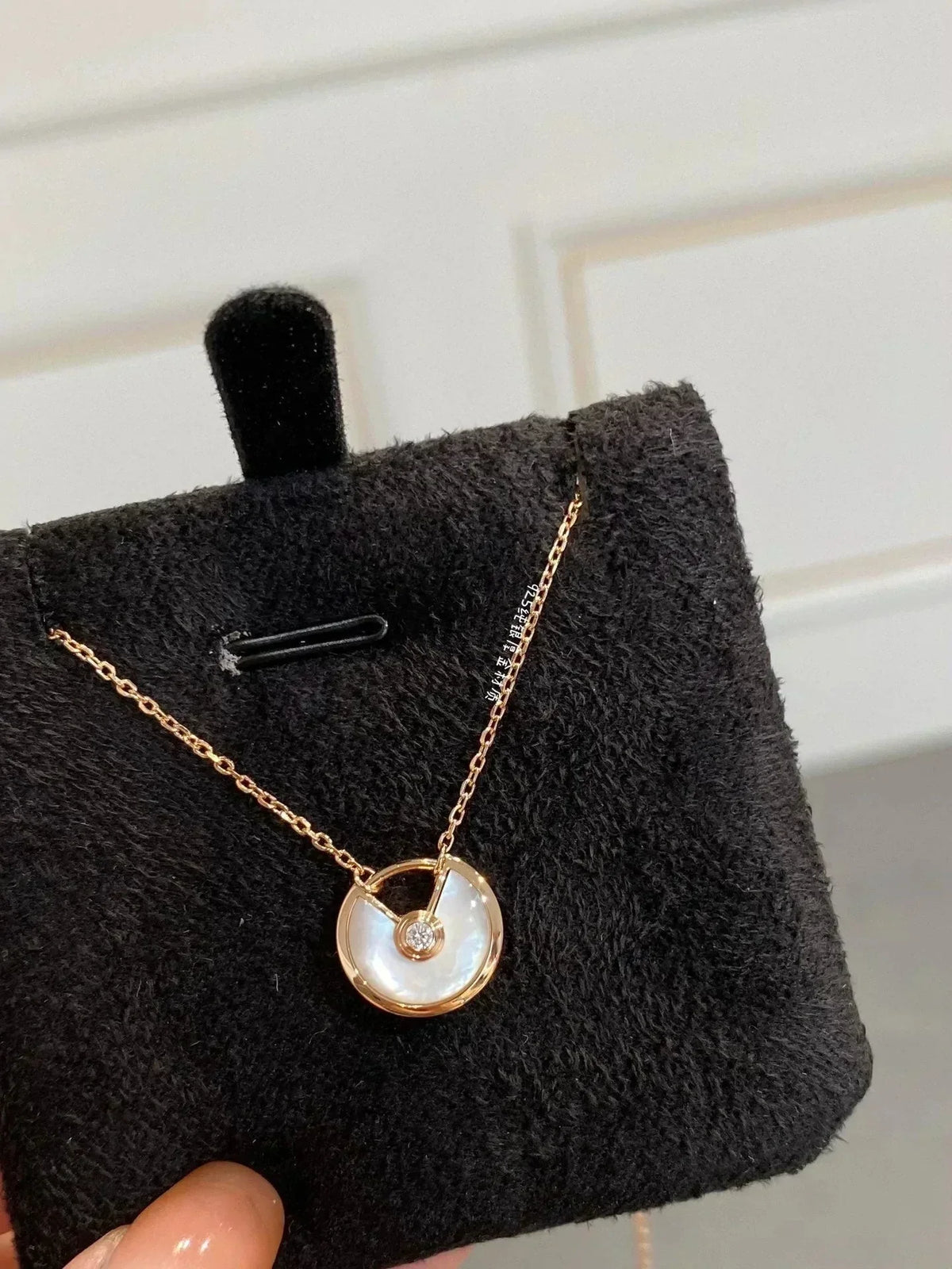 [Royal&Vicky]AMULETTE ROSE GOLD MOP NECKLACE