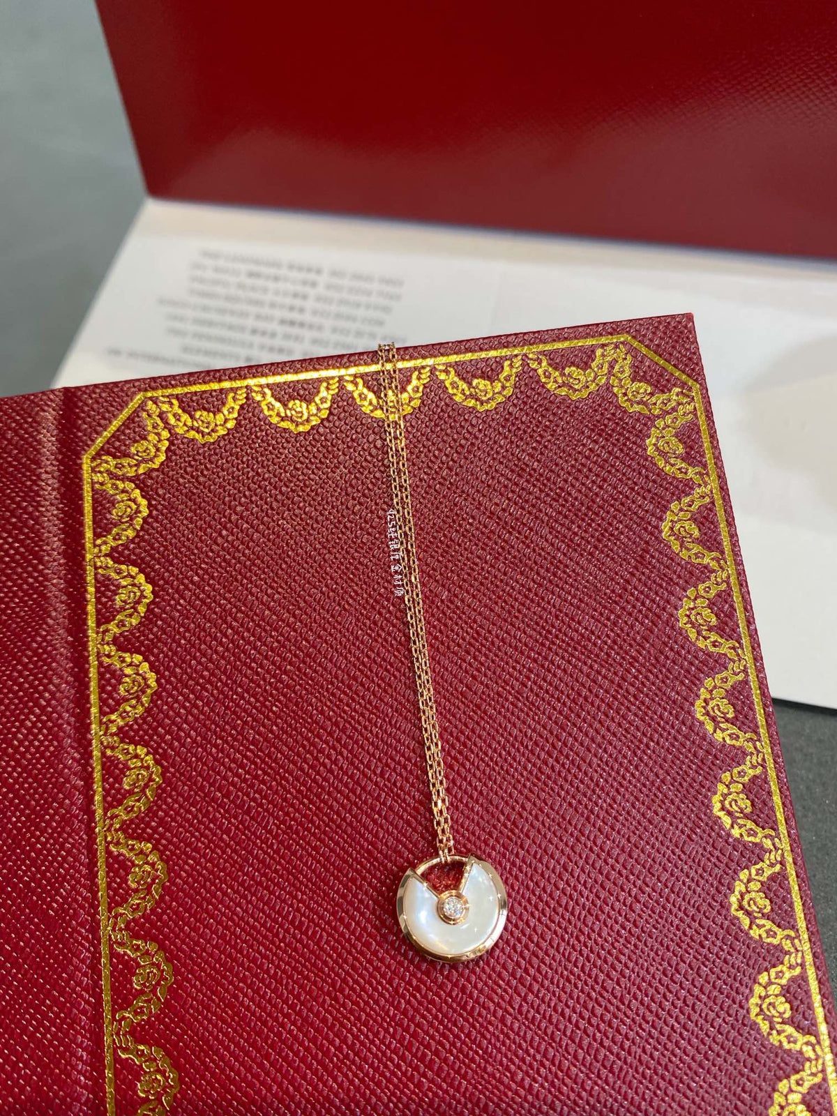 [Royal&Vicky]AMULETTE ROSE GOLD MOP NECKLACE