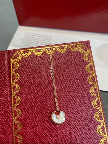 [Royal&Vicky]AMULETTE ROSE GOLD MOP NECKLACE