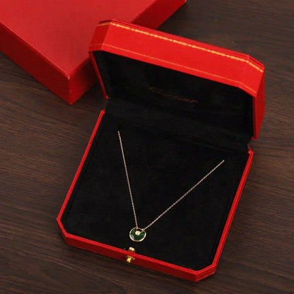 [Royal&Vicky]AMULETTE GOLD MALACHITE NECKLACE