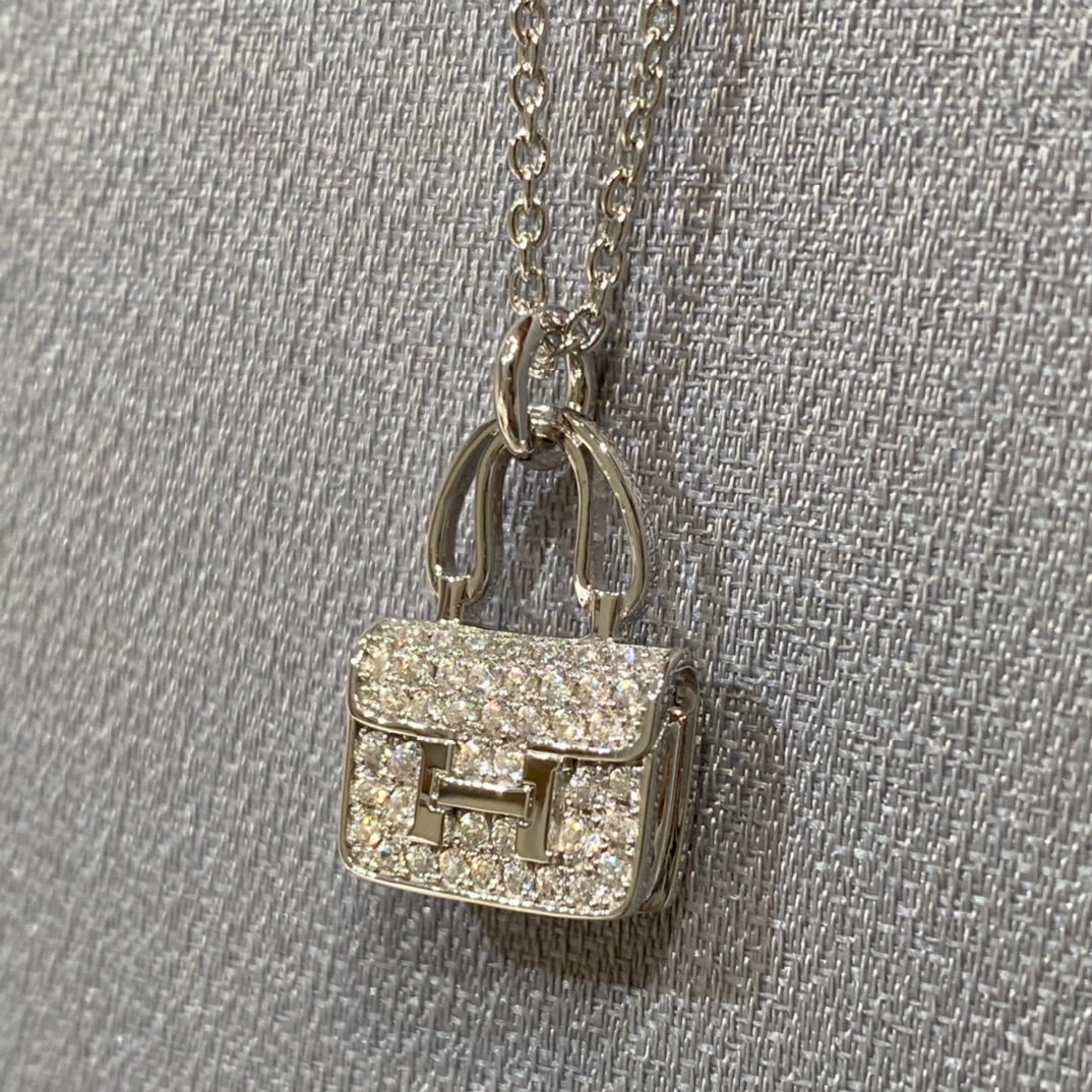 [Royal&Vicky]CONSTANCE PEDANT DIAMOND NECKLACE