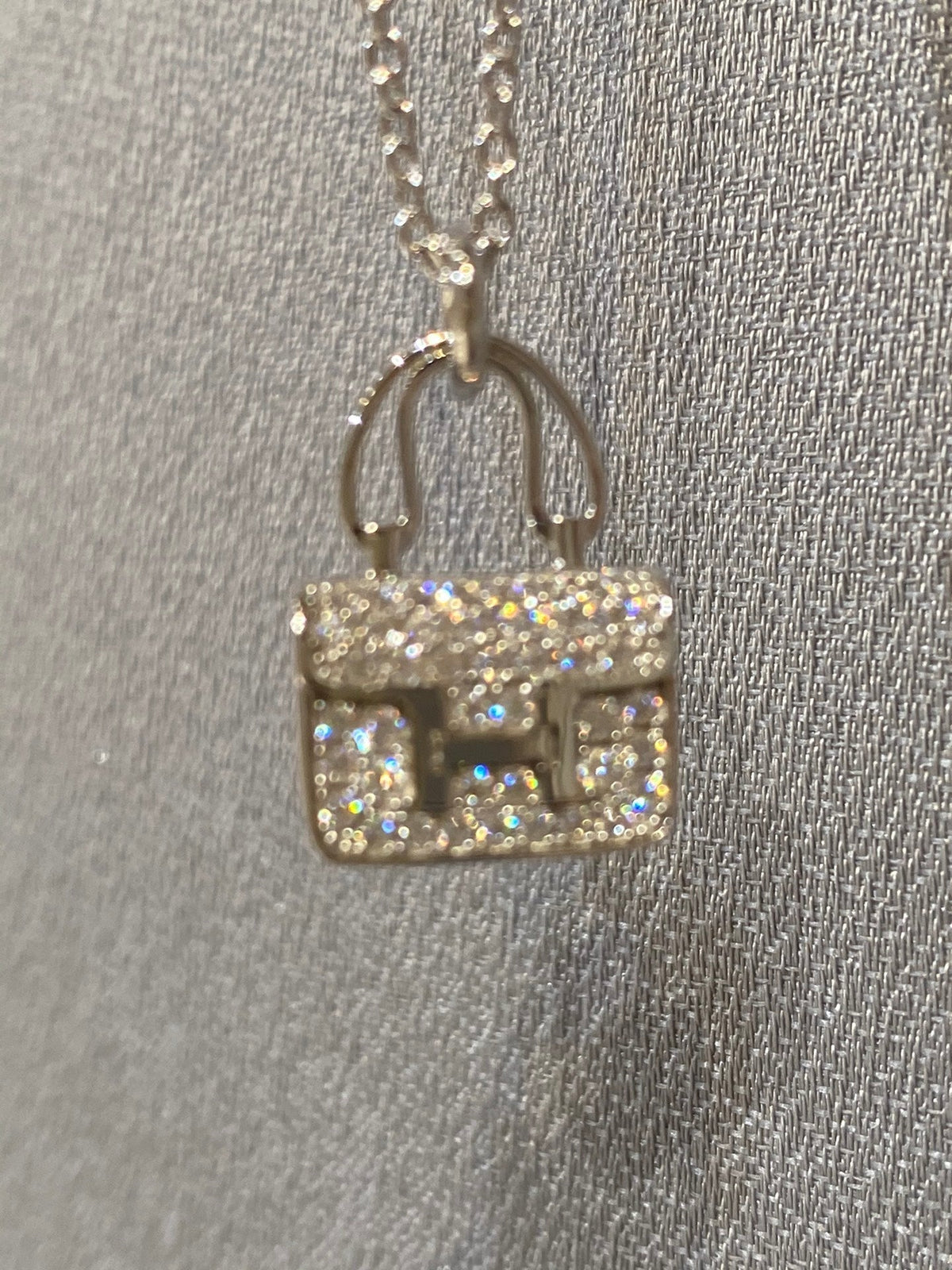 [Royal&Vicky]CONSTANCE PEDANT DIAMOND NECKLACE