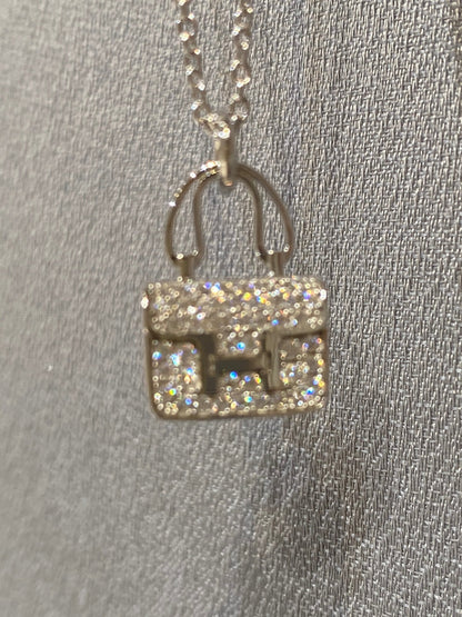 [Royal&Vicky]CONSTANCE PEDANT DIAMOND NECKLACE
