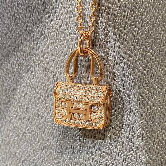 [Royal&Vicky]CONSTANCE PEDANT DIAMOND NECKLACE
