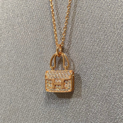 [Royal&Vicky]CONSTANCE PEDANT DIAMOND NECKLACE